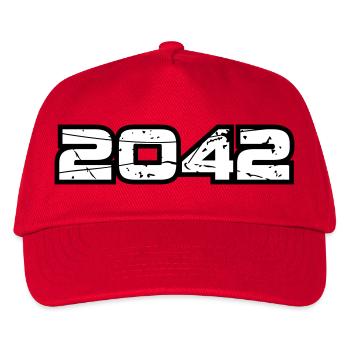 2042 - Kinder Basecap - Rot - Vorne