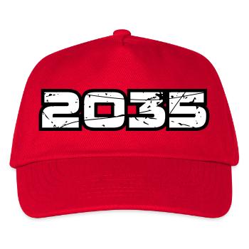 2035 - Kinder Basecap - Rot - Vorne