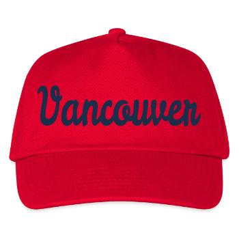 Vancouver - Kinder Basecap - Rot - Vorne