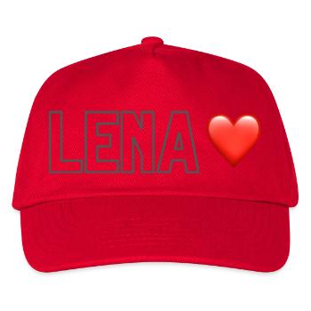 Lena Lover Edition - Kinder Basecap - Rot - Vorne