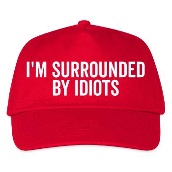 Je suis entouré d’idiots - Casquette de baseball Enfant - rouge - Devant