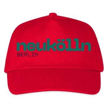 Berlin Neukölln - Schönes, schlichtes Design - Kinder Basecap - Rot - Vorne