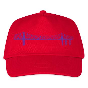 Croquis du pont de Rendsburg High Bridge - Casquette de baseball Enfant - rouge - Devant