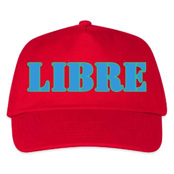 LIBRE - Casquette de baseball Enfant - rouge - Devant