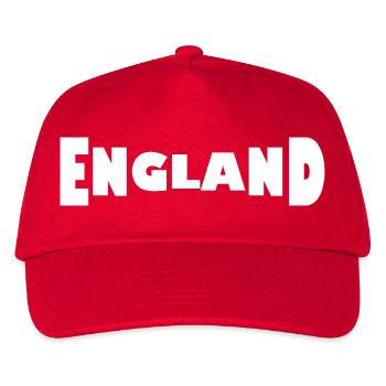 England - Kids’ Baseball Cap - red - Front