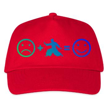 Selbstverteidigung Geschenkidee für Aikido-Prüfung - Kinder Basecap - Rot - Vorne