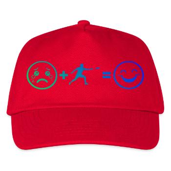 Cadeau ultime de frisbee pour le joueur ultime - Casquette de baseball Enfant - rouge - Devant