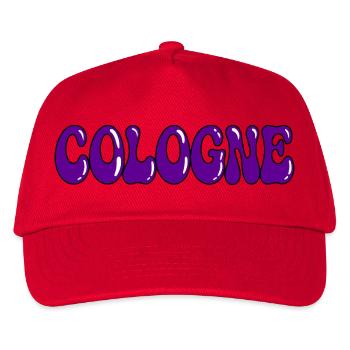 Kölner Lila, gefrorene Typografie - Kinder Basecap - Rot - Vorne