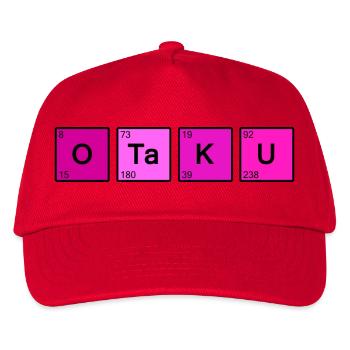 Otaku Neon Block Manga - Kinder Basecap - Rot - Vorne