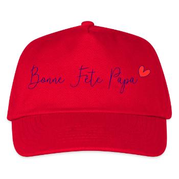 HAPPY FATHER'S DAY. DAD. FATHER'S DAY. FATHER - Kids’ Baseball Cap - red - Front