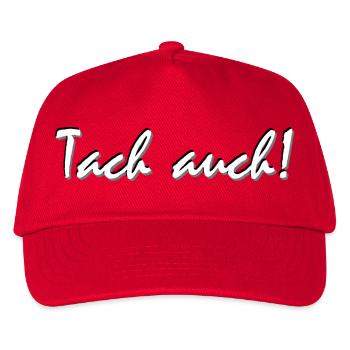 tach auch, Ruhrgebiet Dialekt, Lustig - Kinder Basecap - Rot - Vorne