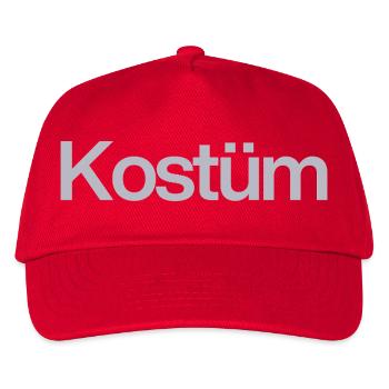 KOSTÜM? MEIN NORMALES REICHT! KARNEVALSMUFFEL - Kinder Basecap - Rot - Vorne
