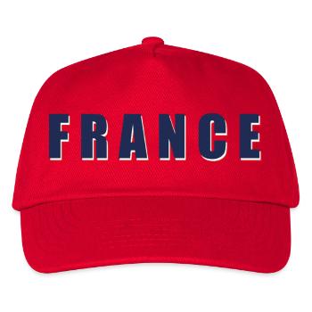 Typographie rétro française – Design français - Casquette de baseball Enfant - rouge - Devant