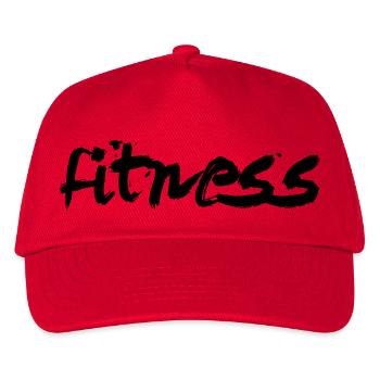 Fitness - Kinder Basecap - Rot - Vorne