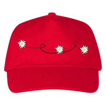 Edelweiss - Kinder Basecap - Rot - Vorne