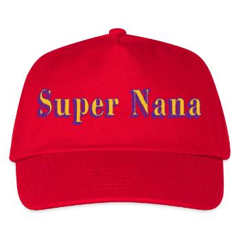 Super Nana - Kids’ Baseball Cap - red - Front