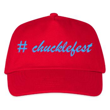 Chucklefest Hatch Tag Slogan - Kinder Basecap - Rot - Vorne