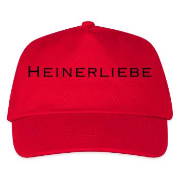 Heinerliebe - Kinder Basecap - Rot - Vorne