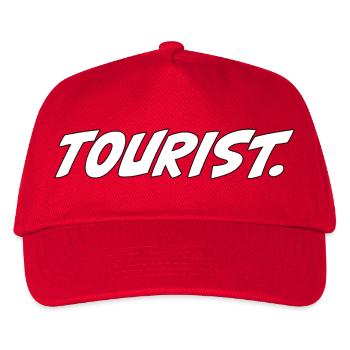 Tourist! – Lustiger Reise Spruch - Kinder Basecap - Rot - Vorne