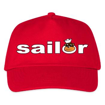 SAILOR - Kinder Basecap - Rot - Vorne