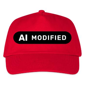 AI Modified - Kids’ Baseball Cap - red - Front