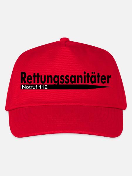 Rettungssanitäter Notruf 112 - Kinder Basecap - Rot
