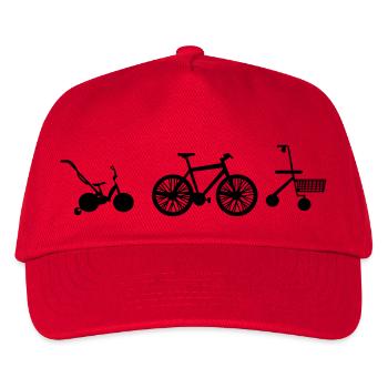 Rad Evolution - Kinder Basecap - Rot - Vorne