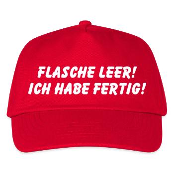 Bottle empty! I'm done - Kids’ Baseball Cap - red - Front