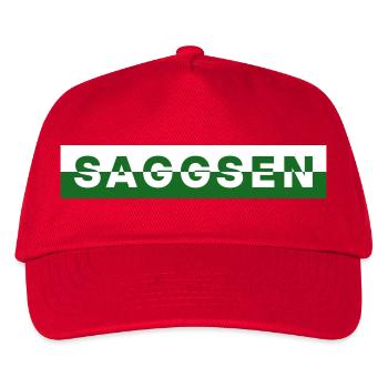Saggsen / Saxe - Casquette de baseball Enfant - rouge - Devant