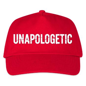 Unapologetic Authentics White - Kids’ Baseball Cap - red - Front