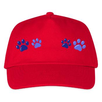 Blue Animal Prints - Kids’ Baseball Cap - red - Front