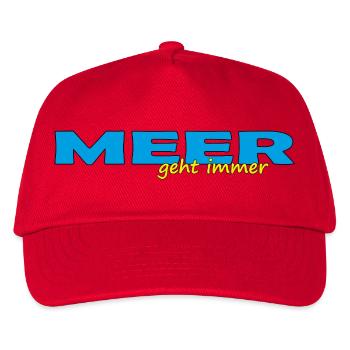 LA MER FONCTIONNE TOUJOURS - Casquette de baseball Enfant - rouge - Devant