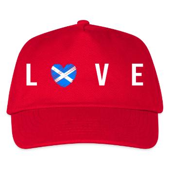 Schottland - Kinder Basecap - Rot - Vorne