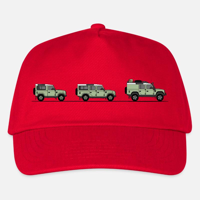 Defender - 90, 110 und Offroad - Kinder Basecap - Rot