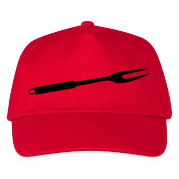 GRILLGABEL Grillbesteck - Kinder Basecap - Rot - Vorne