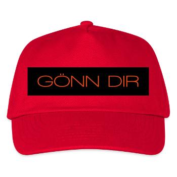 Goenn dir - 2 Farben - Kinder Basecap - Rot - Vorne