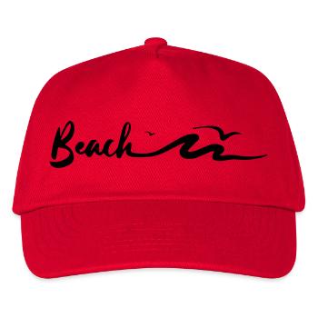Beach Lifestyle - Kinder Basecap - Rot - Vorne