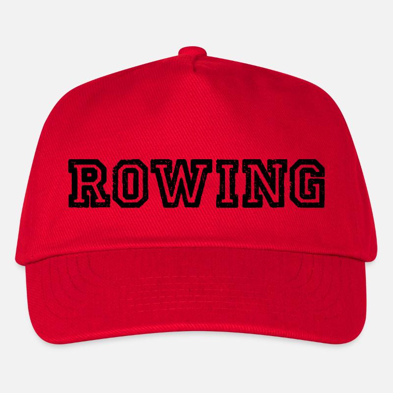 Rowing Slogan - Rudern - Ruderer - Ruderin - Kinder Basecap - Rot