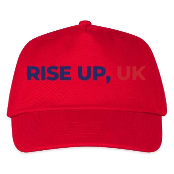Rise Up, UK - Kids’ Baseball Cap - red - Front
