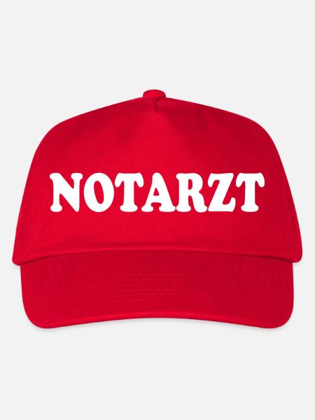 Notarzt - Kinder Basecap - Rot