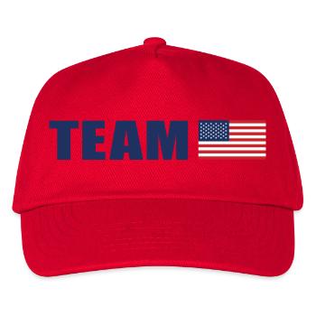 Team USA - Kids’ Baseball Cap - red - Front