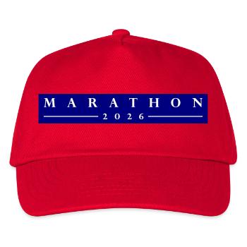 Marathon 2026 - Kinder Basecap - Rot - Vorne