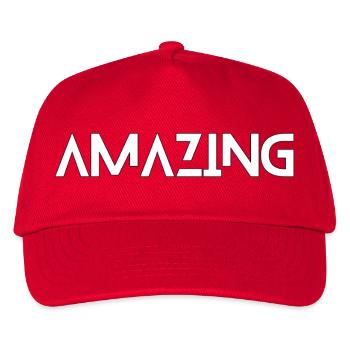 amazing - Kids’ Baseball Cap - red - Front
