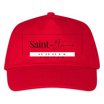 Saint-étienne - cadeau - hollywood - Casquette de baseball Enfant - rouge - Devant