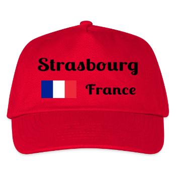 Strasbourg France- Stylish prints - Kids’ Baseball Cap - red - Front