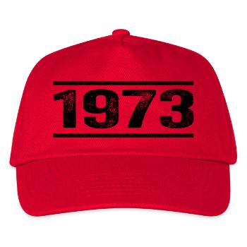 1973 Retro 1973 Geburtstag 1973 Vintage 1973 - Kinder Basecap - Rot - Vorne