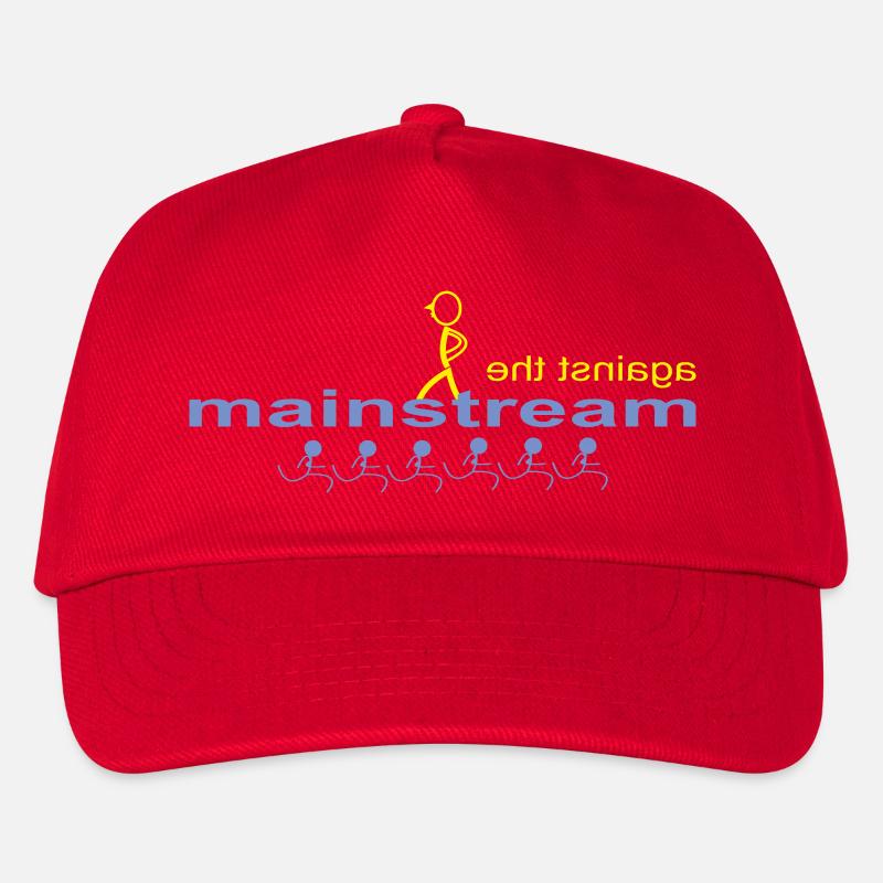 against_the_mainstream - Kinder Basecap - Rot