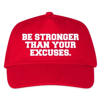 Soyez plus fort que vos excuses - Casquette de baseball Enfant - rouge - Devant