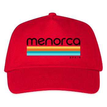 Menorca - Spain - Spanien - Espana - Balearen - Kinder Basecap - Rot - Vorne