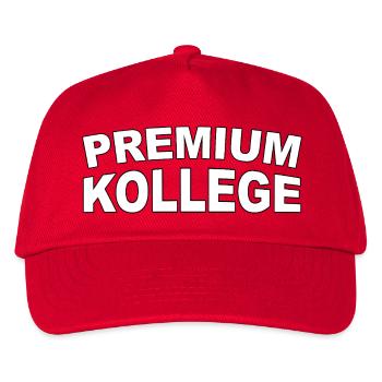 Premium Kollege - Lustiger Spruch - Kinder Basecap - Rot - Vorne